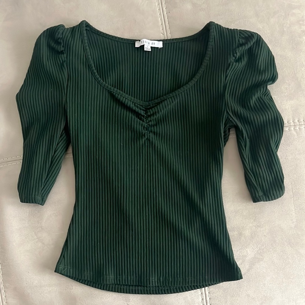 Puffer Sleeve Blouse